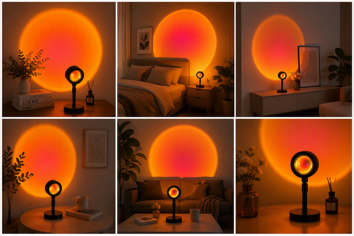 Sunset Projection Lamp Rainbow Atmosphere Night Light