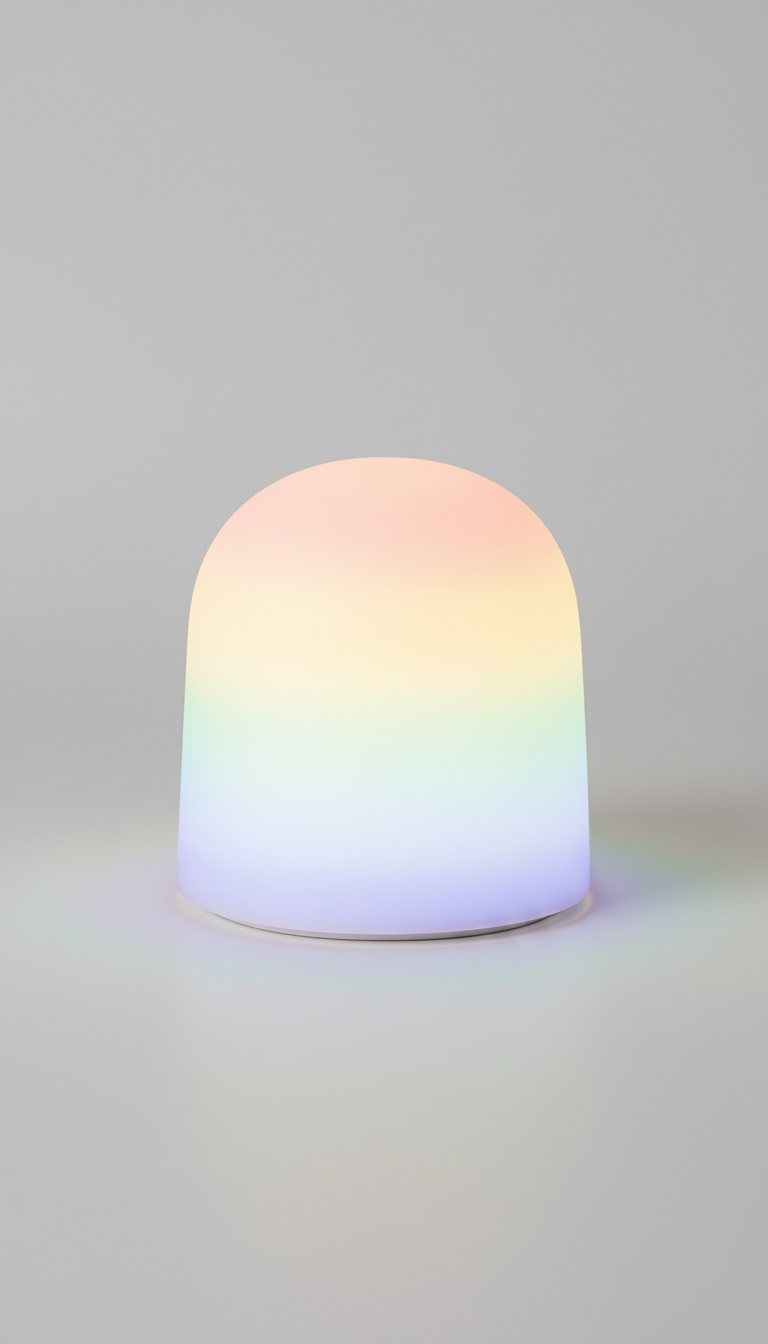 Rainbow Atmosphere Night Light Compact Design
